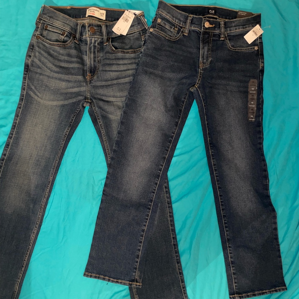 NWT Abercrombie & Gap straight leg jeans